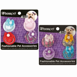 4 Pc Hat Bow W Clip On Card