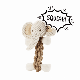 Tough Hemp Elephant Pet Toy