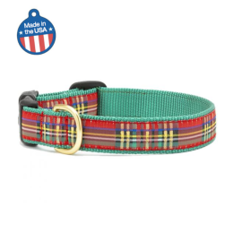 Christmas Sparkle Plaid Collar or Leash (Color: Christmas Sparkle)