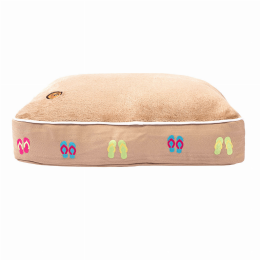 Halo Flip Flops Rectangular Dog Bed (size: S)