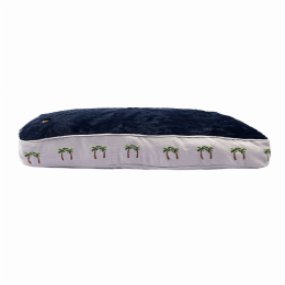 Halo Palm Trees Rectangular Dog Bed (size: S)