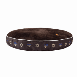 Halo Hanukkah Round Dog Bed (size: L)