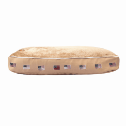 Halo American Flag Rectangular Dog Bed (size: M)