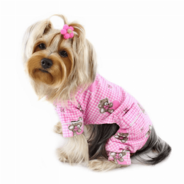Adorable Teddy Bear Love Flannel PJ (size: XS)