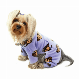 Silly Monkey Fleece Turtleneck Pajamas (size: XS)