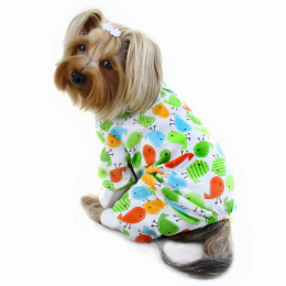 Knit Cotton Pajamas with Early Birdies (size: XS)