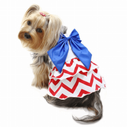 Patriotic Red/White/Blue Large Bow Sundress (pack_case_count: 1)
