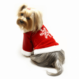 Velour Holiday Shirt with Sparkling Silver Snowflake (pack_case_count: 1)