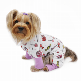 Ultra Soft Plush Minky Sweet Candies Pajamas (size: XL)