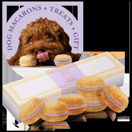 Dog Macarons - Box of 6 (Available in 12 Flavors) (pack_case_count: 1)