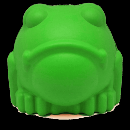 MKB Bull Frog Durable Rubber Chew Toy & Treat Dispenser (size: large)