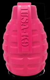 USA-K9 Puppy Grenade Durable Rubber Chew Toy & Treat Dispenser for Teething Pups (size: medium)