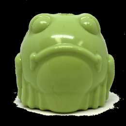 MKB Bull Frog Durable Rubber Chew Toy & Treat Dispenser (size: medium)