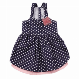 ESC Blue Polka Dot Dress (size: medium)