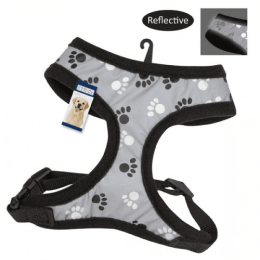 Casual Canine Reflective Pawprint Harnesses (size: Xsmall)