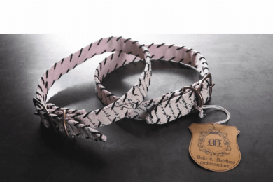 Love Letters - Leather Dog Collar (size: XS)