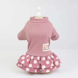 Cat Dog Wedding Dress Yorkshire Clothes Vest (Color: Pink)
