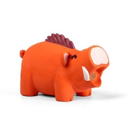 Latex Material Dog Toy Pig (Color: orange boar)