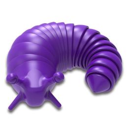 caterpillar funny cat toy decompression (Color: Purple)