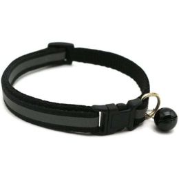Color Reflective Dog Collars (Color: Black)