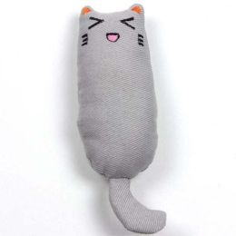 pet cat toy catnip chewing wear-resistant (Color: Gray)
