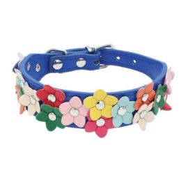 creative flower collar (Color: deep blue)