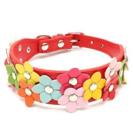 creative flower collar (Color: Red)