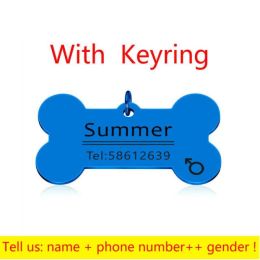 Personalized Collar Pet ID Tag (Color: 10)