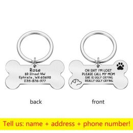 Personalized Collar Pet ID Tag (Color: 13)