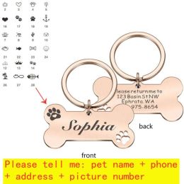 Personalized Collar Pet ID Tag (Color: 22)