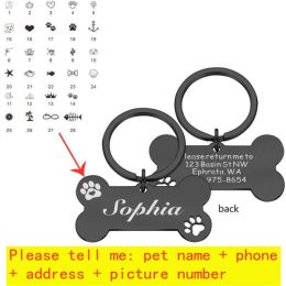 Personalized Collar Pet ID Tag (Color: 23)