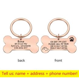 Personalized Collar Pet ID Tag (Color: 15)