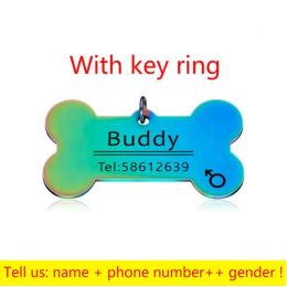 Personalized Collar Pet ID Tag (Color: 9)