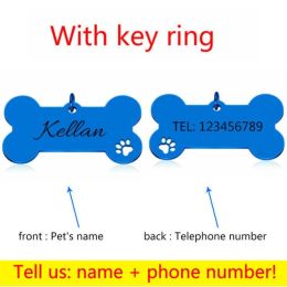 Personalized Collar Pet ID Tag (Color: 12)