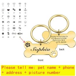 Personalized Collar Pet ID Tag (Color: 21)