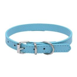 alloy buckle pet dog collar (Color: Blue)