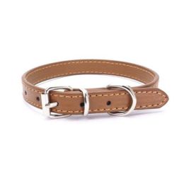 alloy buckle pet dog collar (Color: Orange)