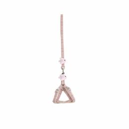 pet chest strap adjustable harness (Color: Pink)