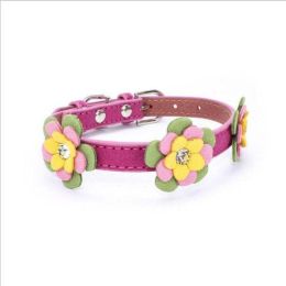 high-end pet dog collar (Color: Rose)