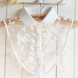 pearl diamond white shirt fake collar (Color: 34)