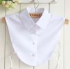 pearl diamond white shirt fake collar
