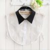 pearl diamond white shirt fake collar