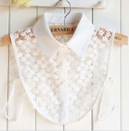 pearl diamond white shirt fake collar (Color: 41)