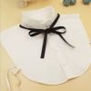 pearl diamond white shirt fake collar
