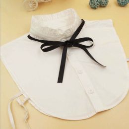 pearl diamond white shirt fake collar (Color: 8)