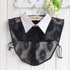 pearl diamond white shirt fake collar