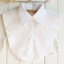 pearl diamond white shirt fake collar (Color: 4)