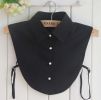 pearl diamond white shirt fake collar