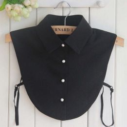 pearl diamond white shirt fake collar (Color: 19)