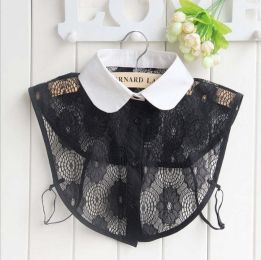 pearl diamond white shirt fake collar (Color: 20)